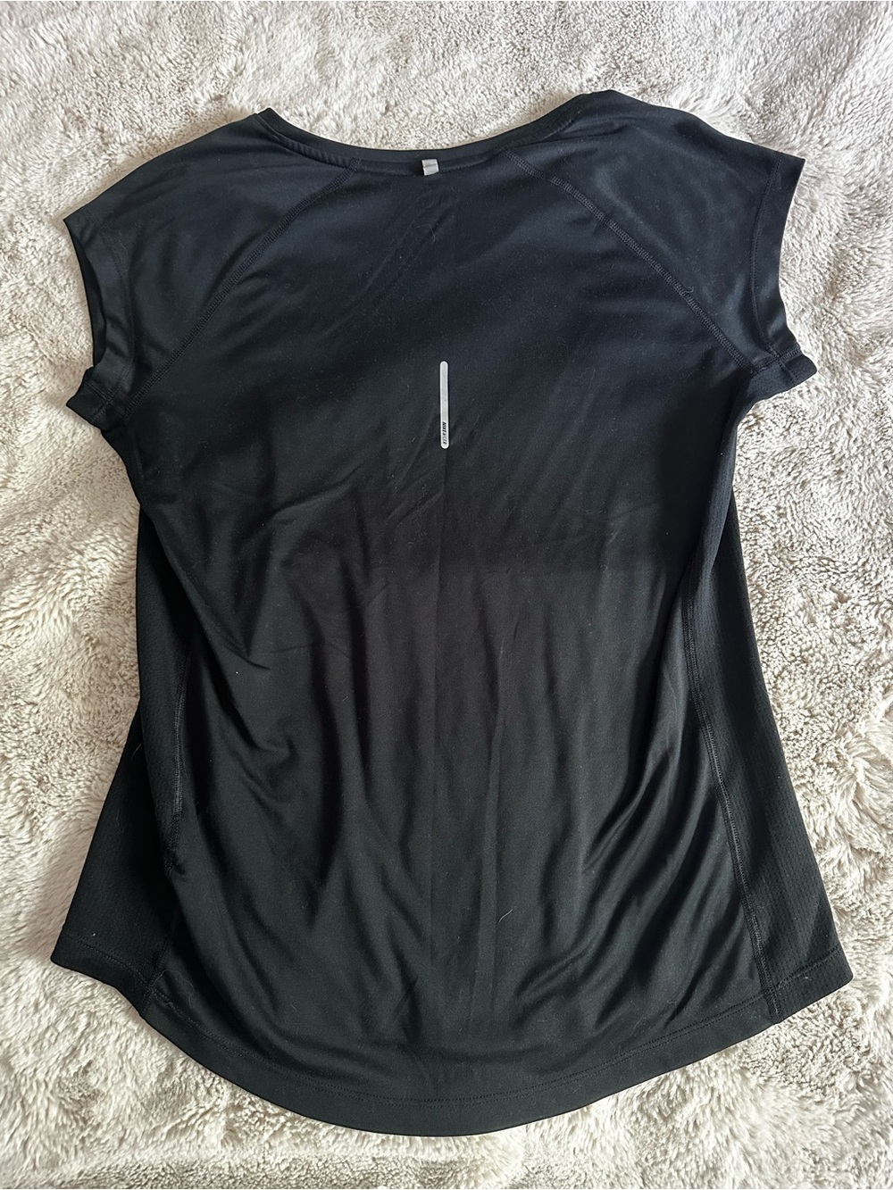 Nike Black Dri-FIT Short Sleeve V-Neck Performance Tee - Picture 3 of 3